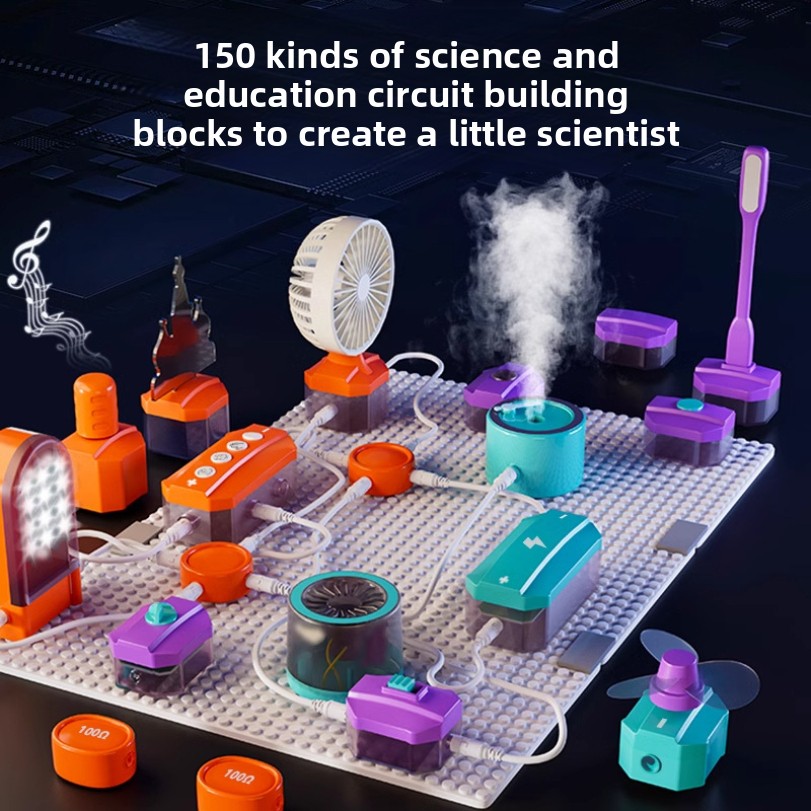 Science Toys Diy - Experimento de circuito, bloques de construcción,