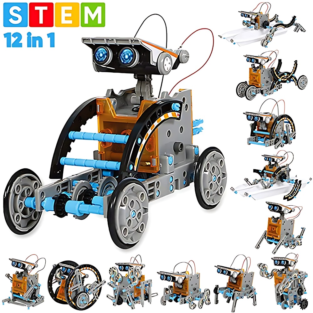 Science Toys Diy - Bloques de construcción de robots solares
