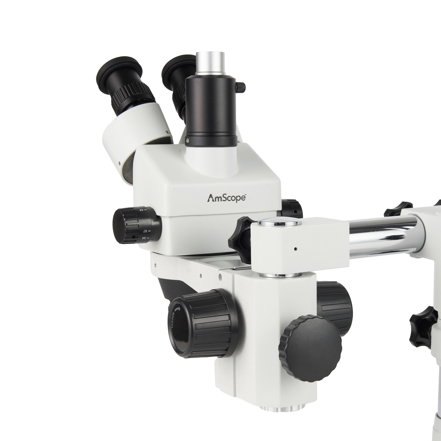 Amscope Microscope Stereo 7X-45X - Cabezal de Microscopio Estéreo con Zoom