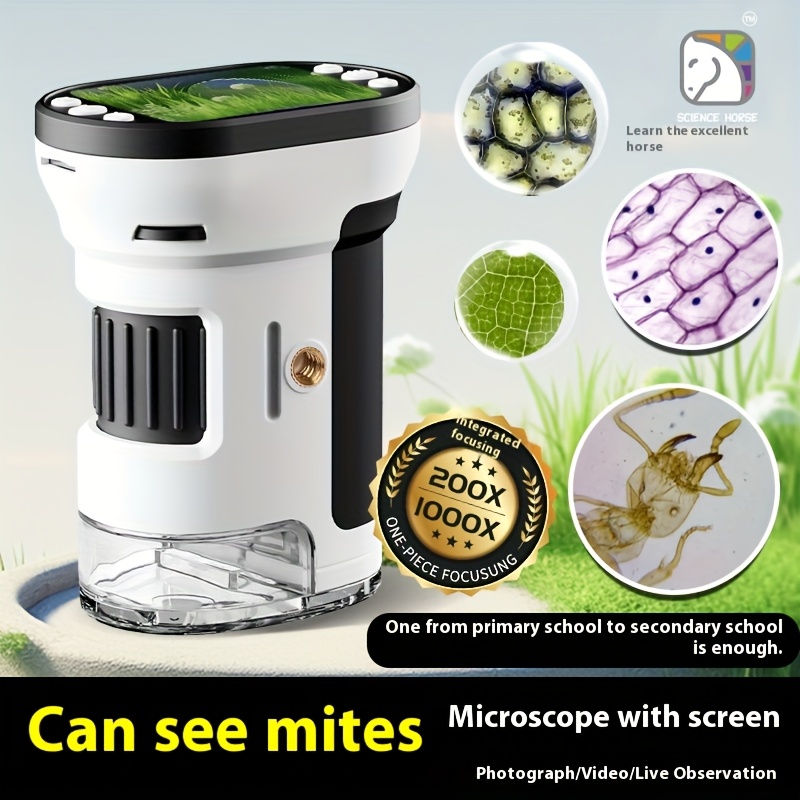 Science Max - Microscopio para Niños, Kit Biológico con