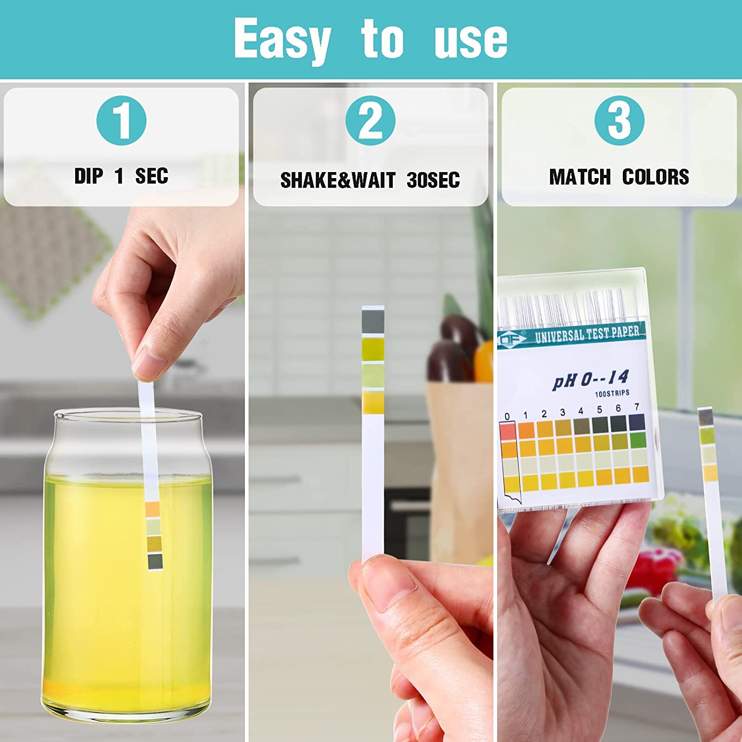 100 tiras 0-14 PH papel indica - Ph Strip Test reseña y precio