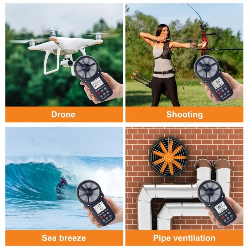 Anemómetro Digital BT-100, Med - Anemometer Wind Speed reseña y precio