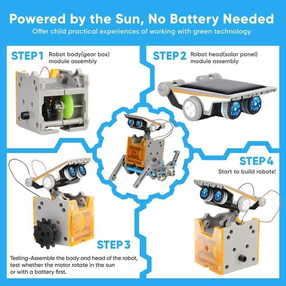 Kit de ciencia Robot con energ - Science Toys Diy reseña y precio